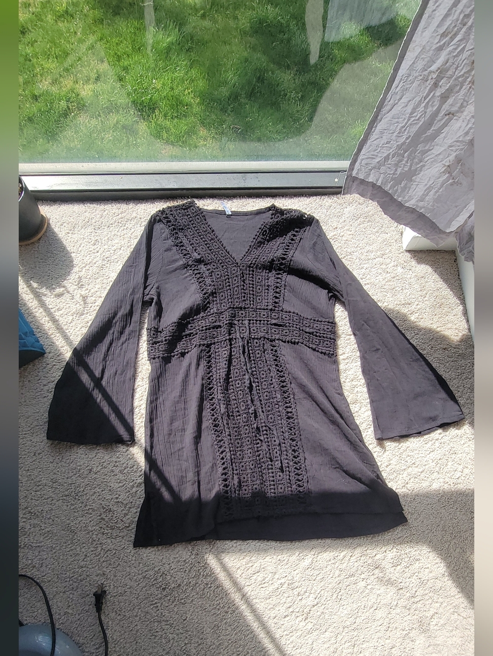 Raviya Black Lightweight Tunic Top